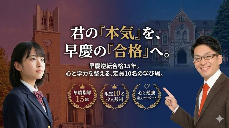 天野塾 - 偏差値50からの慶應合格を目指す塾